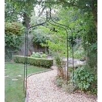 Gr8 Garden Metal Decorative Garden Arch Rose Climbing Plants Archway Path in Dark Green