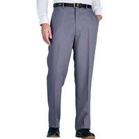 Chums Men's Smart Casual Formal Trousers With Hidden Elasticated Waist in Grey | Size: 32L