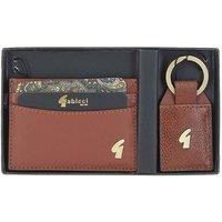 GABICCI Men's '303' Real Leather Card Holder & Key Ring Gift Set in Tan