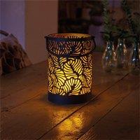 Luxform Solar Vogue 15cm Table Light Flame Effect 6Pk in Dark Grey