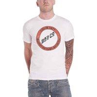 Bad Company Burnin Thru America 1977 T-Shirt in White | Size: Large