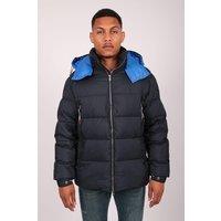 The Wolf Men's Light Down Puffer Jacket in Blue | Size: Large