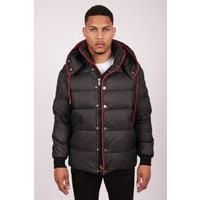 The Wolf Men's Light Down Puffer Jacket in Black | Size: Large