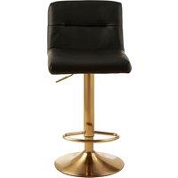 Orsina Elegant Design Seat Bar Stool, Comfort & Stable Counter Stool, Height Adjustable Sleek Bar Stool in Black