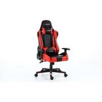 GTForce Pro FX Reclining Sports Racing Office Desk Faux Leather Gaming Chair in Red