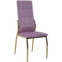 Orsina Velvet Dining Chair, Modern Dining Chair, Velvet Upholstered Dining Chair for Home in Purple