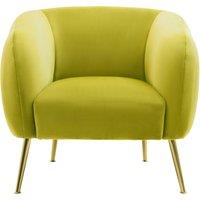 Orsina Pink Velvet Arm Chair, Tufted Velvet Upholstered Accent Chair, Comfortable Armchair for Home, Office in Green