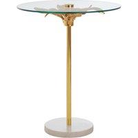 Orsina Compact Small Side Table, Functional Corner Table, Versatile Side Table By The Couch, Sleek Bedside Table in Gold