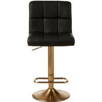 Orsina Adjustable Bar Stool, Comfort & Stable Counter Stool, Elegant Kitchen Bar Chair in Black