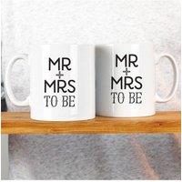 Afewhometruths Engagement Gift Mug Matching Set Of Two Mr & Mrs To Be in White