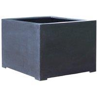 Primrose Titanic Black Poly-Terrazzo Cube Planter 85cm