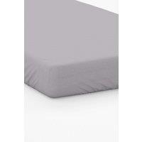 Belledorm Premium Blend 500 Thread Count 30cm Fitted Sheet in Light Grey | Size: Double