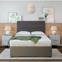 Bedmaster Signature Pillow Top 2000 Pocket Sprung Plush Velvet Divan Set in Grey | Size: King