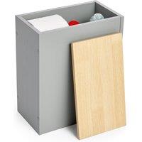 VonHaus Slim Bathroom Storage Box in Grey