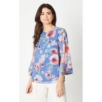 Chiffon Flute Sleeve Top