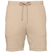 Bella + Canvas Men's Sponge Fleece Sweat Shorts in Tan | Size: Large