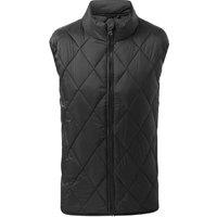 2786 Men's Diamond Pane Padded Gilet in Black | Size: Medium