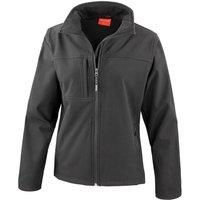 Result Women's Classic Softshell Soft Shell Jacket in Black | Size: 12