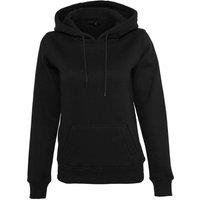 Build Your Brand Women's Organic Hoodie in Black | Size: Large