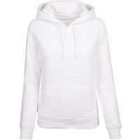Build Your Brand Women's Organic Hoodie in White | Size: Large