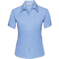 Russell Women's Short Sleeve Ultimate Non-Iron Shirt in Light Blue | Size: XS