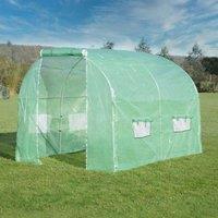 Primrose Premium Polytunnel with Galvanised Frame 3m x 2m in Green