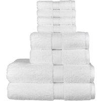 CHRISTY 'Renaissance' Luxury 675GSM Egyptian Cotton 8 Piece Towel Bale in White