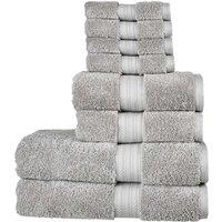 CHRISTY 'Renaissance' Luxury 675GSM Egyptian Cotton 8 Piece Towel Bale in Mid Grey