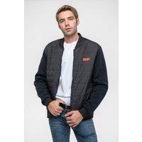 AC/DC Voltage Band Logo Quilted Jacket in Black | Size: XL