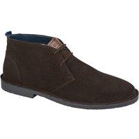 Roamers Men's Suede Desert Boots in Dark Brown | Size: 10