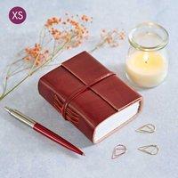Paper High Distressed Leather Journal in Brown | Size: Large