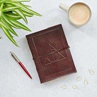 Paper High Book of Spells Leather Journal in Brown