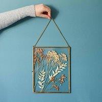 Paper High Dia Gold Reclaimed Glass Hanging Photo Frame | Size: Small
