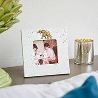 Paper High Elephant Dung Photo Frame in Natural | Size: Large