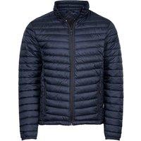 TEE JAYS Men's Zepelin Padded Jacket in Mid Navy | Size: Large