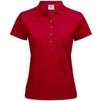 TEE JAYS Women's Luxury Stretch Polo Shirt in Red | Size: XL