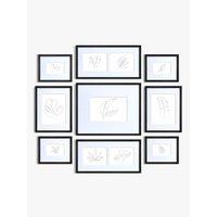 nielsen 9 Piece Picture Frame Set/Gallery Wall for 11 Photos - Black
