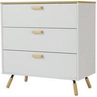 Three Drawers Modern Wooden Side Cabinet