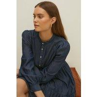 Button Front Smock Dress
