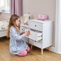 Liberty House Toys Bedroom Playroom Storage Cabinet in White | Size: Large
