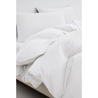 Ezysleep 100% Egyptian Cotton Silver Duvet Cover Set in White | Size: Double