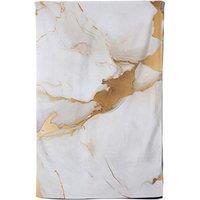 Warren Reed - Designer White Marble With Gold Tea Towel