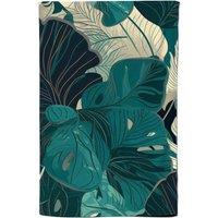 Warren Reed - Designer Tropical Green Leaves Tea Towel