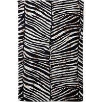 Warren Reed - Designer Zebra Pattern Tea Towel in Black