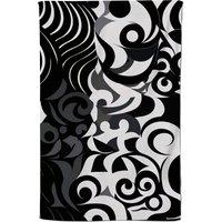 Warren Reed - Designer Black Grey Abstract Tea Towel