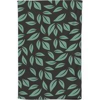 Warren Reed - Designer Delicate Leaf Tea Towel in Green