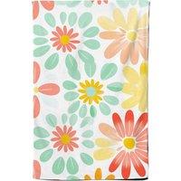Warren Reed - Designer Green & Yellow Flowers Tea Towel