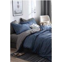 Ezysleep Reversible Blue Printed Duvet Set | Size: Single