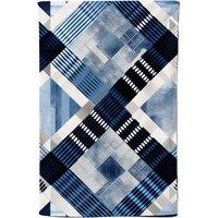 Warren Reed - Designer Checkered Square Black & Blue Tea Towel