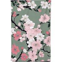 Warren Reed - Designer Pink Floral Abstract Pattern Tea Towel